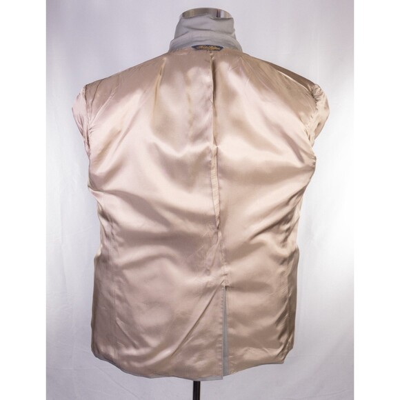Brooks Brothers 2-Pcs Cotton Blend Beige Solid Jacket Blazer Sz 42S Pants 36X28 - Picture 12 of 16